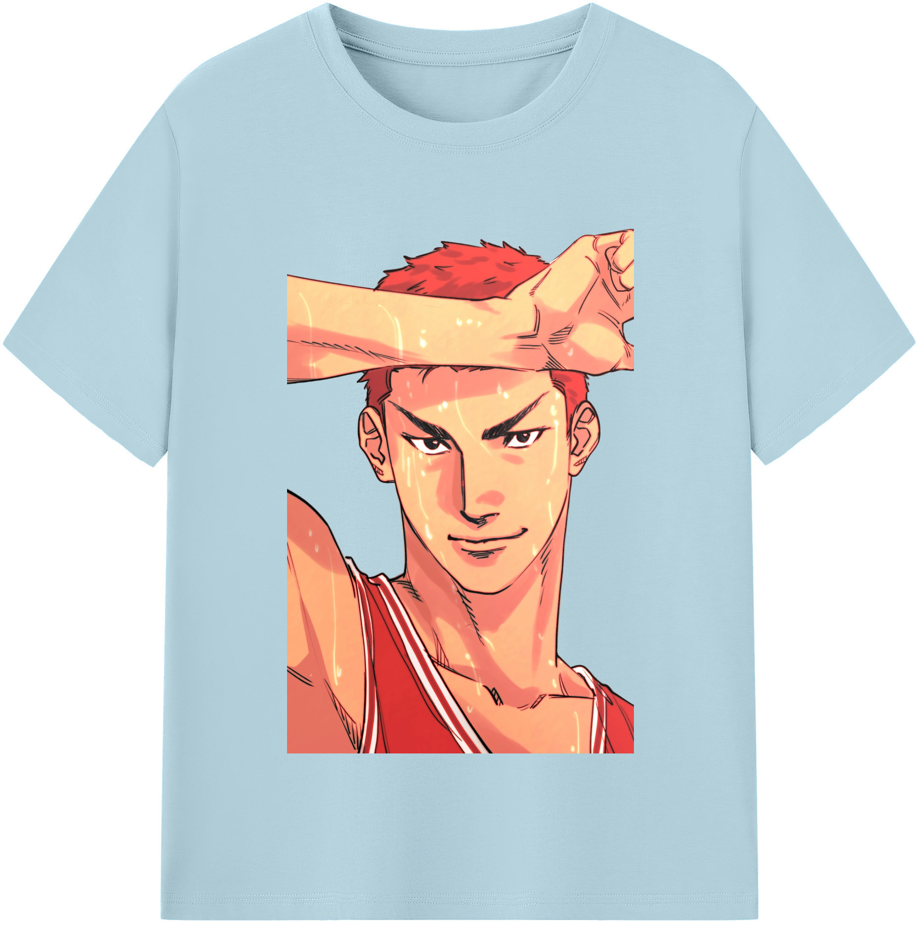 SLAM DUNK／スラムダンク 綿100％半袖Tシャツ（フロントプリント）
